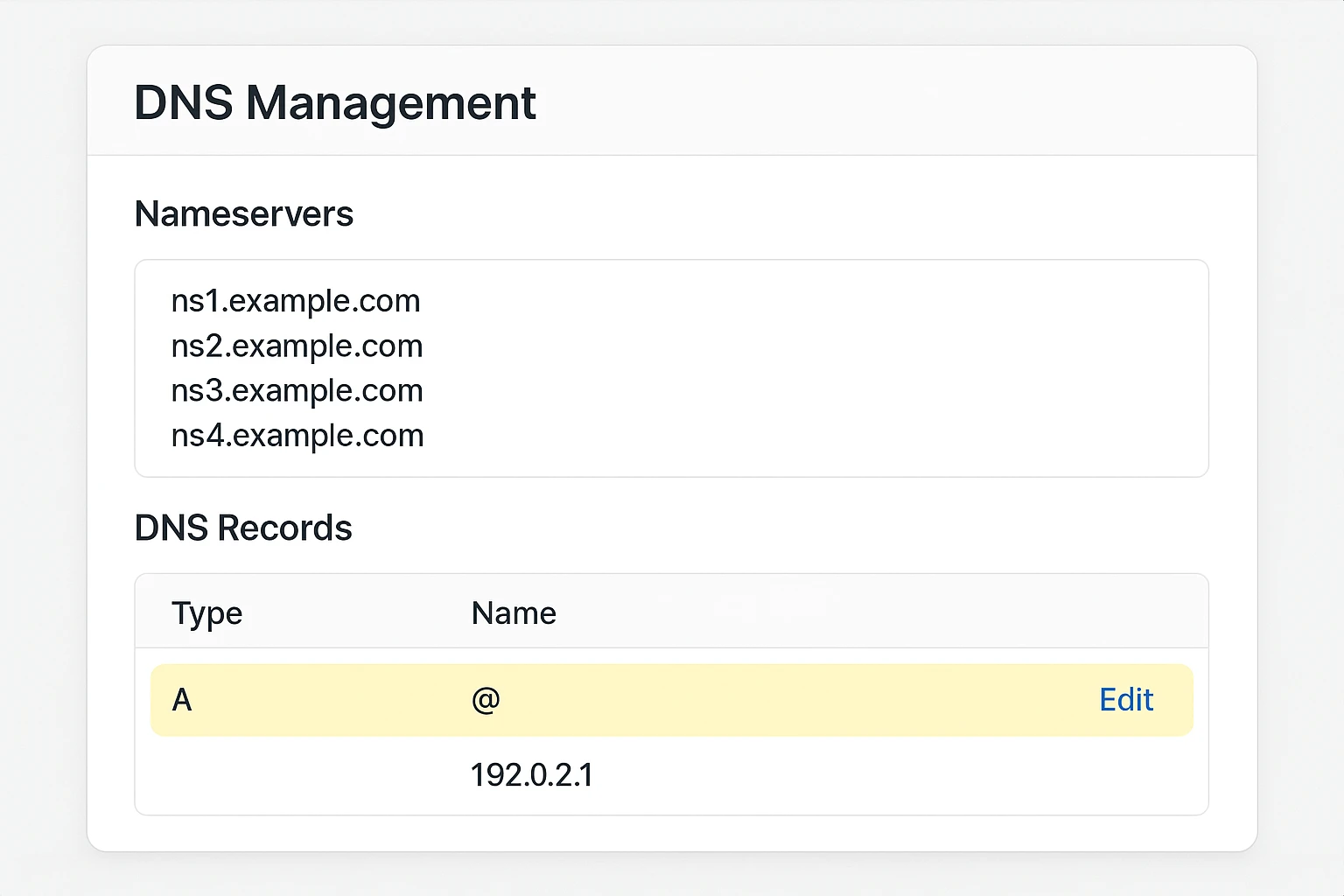 dns nameserver management
