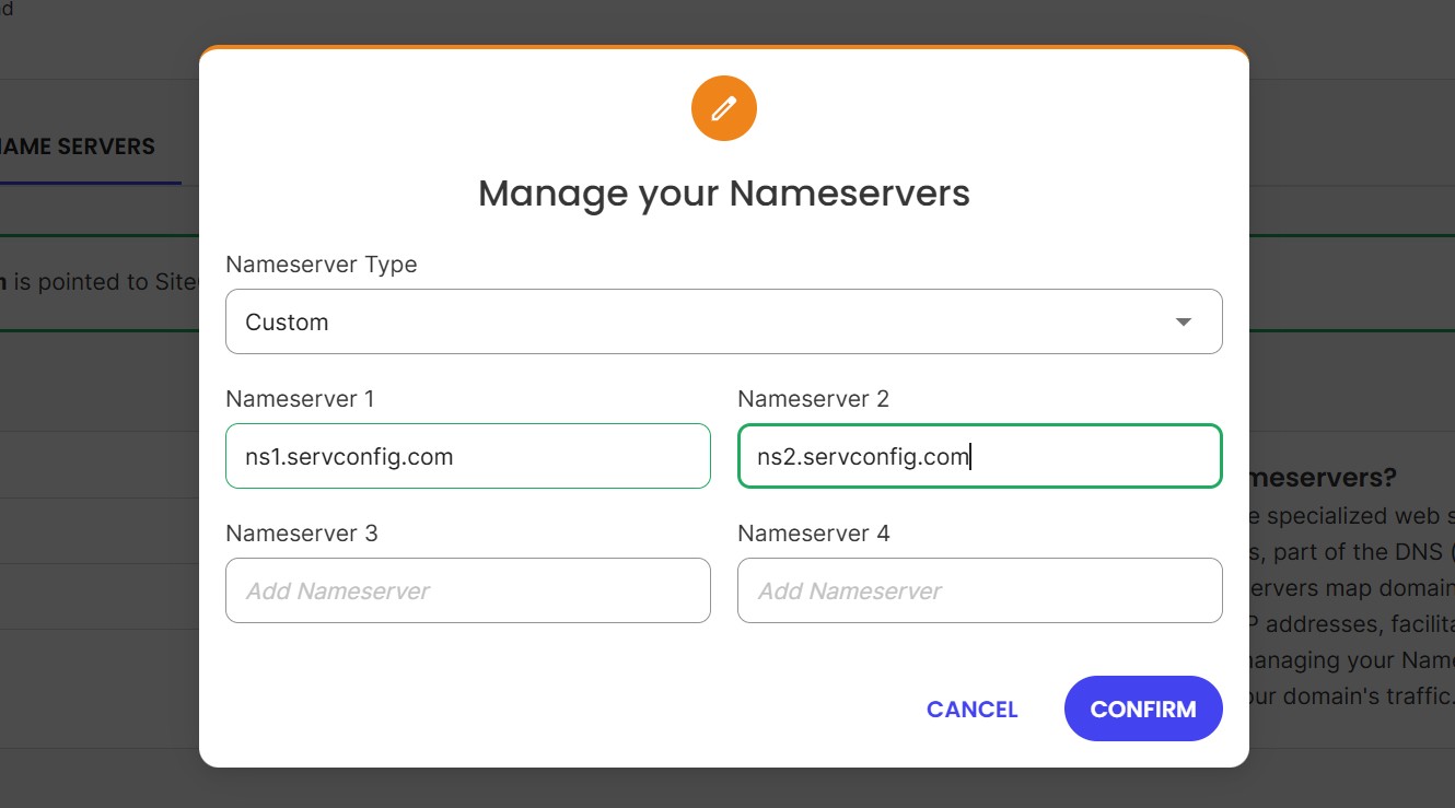 point dns to yogis vps