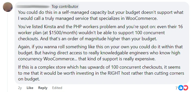 Kinsta PHP workers limits