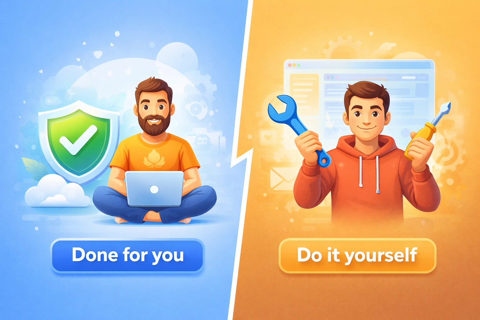 Task approaches done for you vs DIY