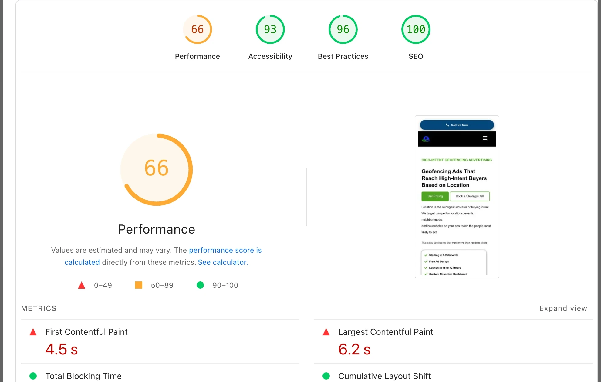 GetGeoFencing before performance